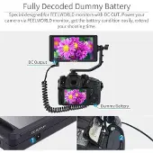 Feelworld FW50 dummy battery A6500 A7 to DC