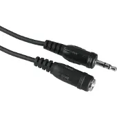 Hama Audio-Kabel, 3,5-mm-Klinken-Stecker/Kupplung, Stereo, 5 m