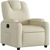 vidaXL Relaxsessel Creme Kunstleder