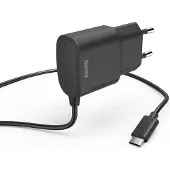 Hama 00201618, Drinnen, AC, 5 V, 2,4 A, 1 m, Schwarz