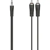 Hama 00205112, 3.5mm, Männlich, 2 x RCA, Männlich, 5 m, Schwarz