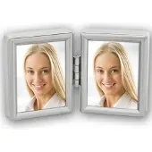 Zep Bilderrahmen 8735DL Silver 2x 3,5x4,5 cm für 2 Paßbilder