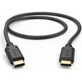 Hama 00201706, 0,5 m, USB C, USB C, USB 2.0, 0,48 Gbit/s, Schwarz