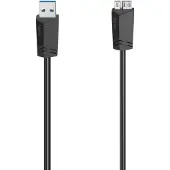Hama 00200627, 1,5 m, Micro-USB A, USB A, 5 Gbit/s, Schwarz
