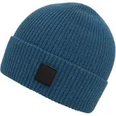 Chillouts Beanie "Karl Hat", Herren, blau, Rippstrick, Obermaterial: 100% Baumwolle, unifarben, Mützen Beanie, Einheitsgröße, flexibel ca. 53-62 cm, vielseitig kombinierbar