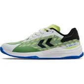 Hummel HB TopFlight Pro Indoor Hallenschuhe Sportschuhe Handballschuhe grün/weiss/blau 230728-6698, Schuhgröße:42 EU