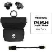 Skullcandy Push 720 Open, Kabellos, Musik, 20 - 20000 Hz, 89,6 g, Kopfhörer, Schwarz, Silber