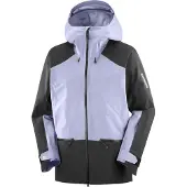 Salomon - Wasserdichte Skijacke - Absolute 3L Jkt M Blue Granite/Deep Black für Herren - Größe XL - Violett