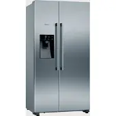 NEFF KA3923IE0, Freistehend, Amerikanische Tür, Schwarz, Grau, Berührung, Edelstahl, Glas