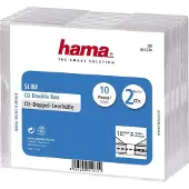 Hama CD-Leerhülle Slim Double, 10er-Pack