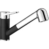 BLANCO BLANCOWEGA-S II SILGRANIT-Look zweifarbig silgranit schwarz/chrom