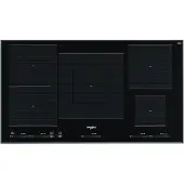 Whirlpool WT 1090 BA, Schwarz, Integriert, 90 cm, Zonen-Induktionskochfeld, Glaskeramik, 5 Zone(n)