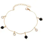 NAEMI Women Bracelet in Rose Gold Black | Gr.: onesize