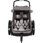 Xlc Textilsitz mit Sicherheitsgurten für Kinderanhänger Duo S Bs-x125 20 Duos grau/beige/anthrazit 3092070012