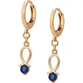NAEMI Women Earrings in Rose Gold Navy | Gr.: onesize