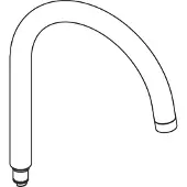 Hansgrohe Auslauf Axor Uno 2 Spültischmischer Chrom