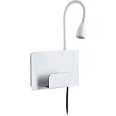 Paulmann Halina LED Wandleuchte USB C Matt Weiß - , Halina USB, Weiß, für Schlafzimmer, Metall, Modern
