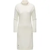 Ragwear Jerseykleid "Jerseykleid Peona", Damen, Gr. L, N-Gr, beige (ivory), Obermaterial: 75% Viskose CV. 22% Polyester PES. 3% Elasthan EL., Kleider Jerseykleid