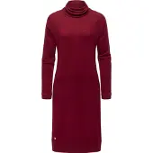 Ragwear Jerseykleid "Peona" Ohne Taschen Modisches Damen Pulloverkleid mit Rollkragen