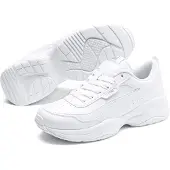 Puma Sneaker "CILIA MODE", Damen, Gr. 36, Textil, weiß (weiß, silber), Synthetik, Schuhe Sneaker, für Alltag, mit SOFTFOAM+ Einlegesohle