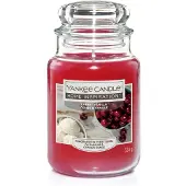 Yankee candle Duftkerze Großes Glas Cherry Vanilla 538 g, rot GLO660209882