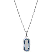 Orphelia 'Malaga' Damen-Anhänger aus 925er Sterlingsilber mit Kette – Silber ZH-7573