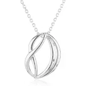 Orphelia Damen-Kette aus 925er Sterlingsilber mit Anhänger – Silber ZH-4641