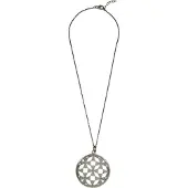 Orphelia Damen-Kette aus 925er Sterlingsilber mit Anhänger – Schwarz ZH-6037/2