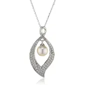 Orphelia Damen-Kette aus 925er Sterlingsilber mit Anhänger – Silber ZH-4795