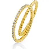 Orphelia 'Everest' Damen-Ring aus 925er Sterlingsilber – Gold ZR-7542/G