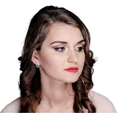 Orphelia 'Amber' Tropfenohrringe aus 925er Sterlingsilber für Damen - Silber/Rosé ZO-7092/1