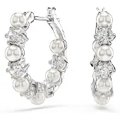 Swarovski 'Matrix Pearl' Damen-Ohrhänger aus Basismetall - Silber 5709256