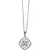 Orphelia Damen-Kette aus 925er Sterlingsilber mit Anhänger – Silber ZH-4800