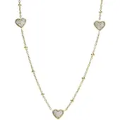 Fossil Schmuck 'Sutton' Damen Halskette aus Edelstahl - Gold JF03942710