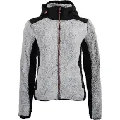 Mountain Peak Zweifarbige Kapuzen-Fleecejacke für Damen