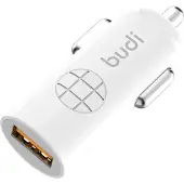 Budi , Kfz-Ladegerät 18W USB Quick Charge 3.0 mit LED, Weiß
