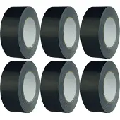 Foltec Gewebeband, Panzertape 48mm x 50m schwarz | 6 Stk