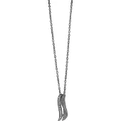 Orphelia Damen-Kette aus 925er Sterlingsilber mit Anhänger – Schwarz ZH-6030/2