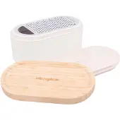 Microplane Handreibe mit Auffangbehälter Cashmere weiß 34300