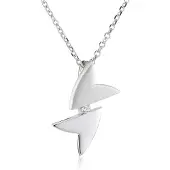 Orphelia Damen-Kette aus 925er Sterlingsilber mit Anhänger – Silber ZH-4639