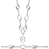 Orphelia Damen 925 Sterling Silber Set: Armband + Ohrringe - Silber SET-020