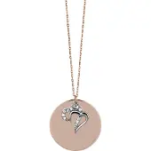 Orphelia Damen-Kette aus 925er Sterlingsilber mit Anhänger – Rosé ZH-4791