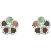 Orphelia 'Daisy' Damen Ohrstecker aus 925er Sterling Silber - Silber ZO-7585