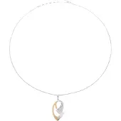 Orphelia Damen-Kette aus 925er Sterlingsilber mit Anhänger – Silber/Rosé ZH-6004