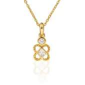 Orphelia Damen-Kette aus 925er Sterlingsilber mit Anhänger – Gold ZH-6032/2