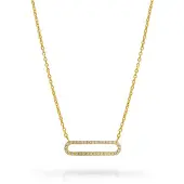 Orphelia 'Charm' Halskette für Damen aus 925er Sterlingsilber – Gold ZK-7563/G