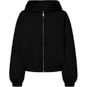 Pieces Pcbucuba Reissverschluss Scuba Hoodie | Schwarz | M