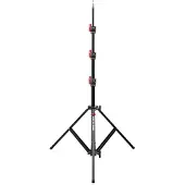Shape Aluminium-Babyständer, quadratisches Bein, Schwarz, 12,9'