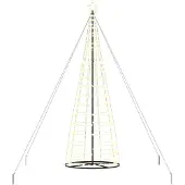 vidaXL LED-Weihnachtsbaum mit 800 LEDs Warmes Weiß 400 cm Eisen