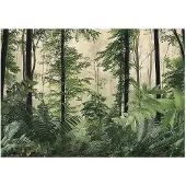 WALLARENA FOTOTAPETE Wald Bäume Natur Vlies Tapete Wohnzimmer 150x105